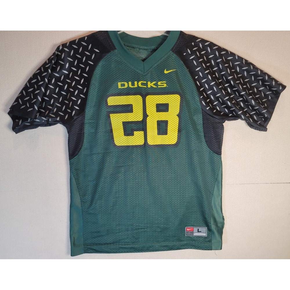 Oregon Ducks Vintage Football Jersery #28 Youth Large mesh fabric